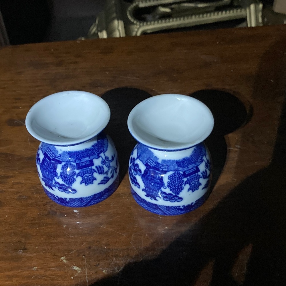 Japanese Blue and White Egg Cups - Picture 5 of 5